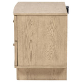 Kailani 2-drawer Nightstand Bedside Table Beige Oak - 225042