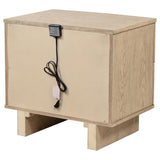 Kailani 2-drawer Nightstand Bedside Table Beige Oak - 225042