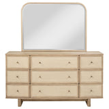 Kailani 9-drawer Dresser and Mirror Beige Oak - 225043M