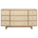 Kailani 9-drawer Dresser Cabinet Beige Oak - 225043