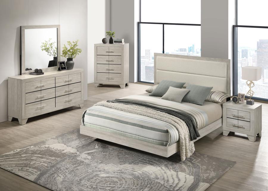 Trenton 5-piece Full Bedroom Set Rustic Cream - 225061F-S5
