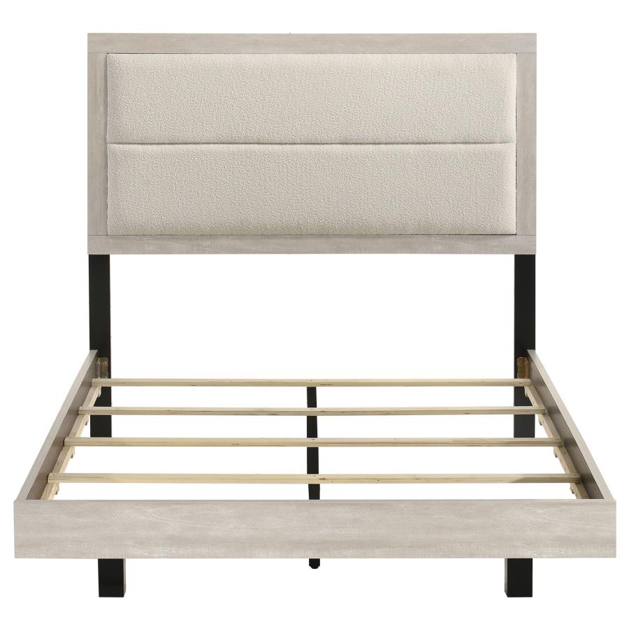 Trenton 54-inch Wood Full Panel Bed Rustic Cream - 225061F