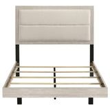 Trenton 54-inch Wood Full Panel Bed Rustic Cream - 225061F