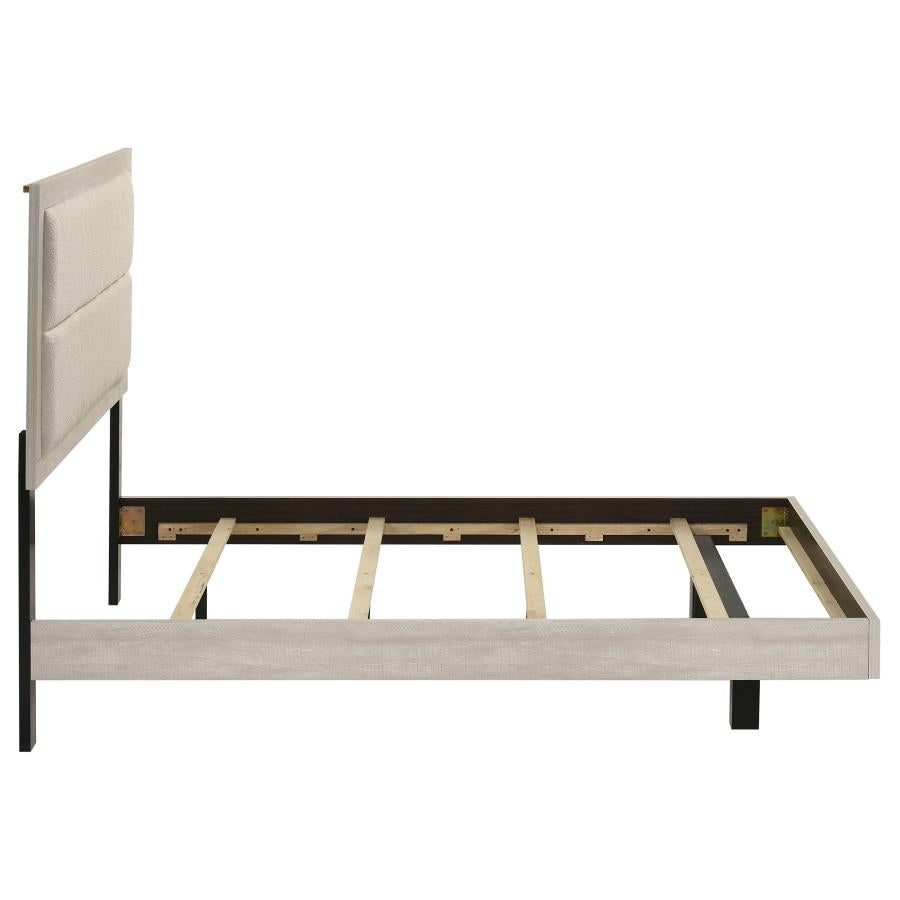 Trenton 54-inch Wood Full Panel Bed Rustic Cream - 225061F