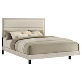 Trenton 54-inch Wood Eastern King Panel Bed Rustic Cream - 225061KE