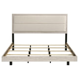 Trenton 54-inch Wood Eastern King Panel Bed Rustic Cream - 225061KE