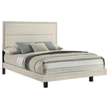 Trenton 54-inch Wood Queen Panel Bed Rustic Cream - 225061Q