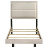 Trenton 54-inch Wood Twin Panel Bed Rustic Cream - 225061T
