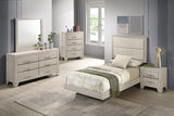 Trenton 54-inch Wood Twin Panel Bed Rustic Cream - 225061T