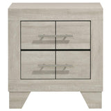 Trenton 2-drawer Nightstand Bedside Table Rustic Cream - 225062