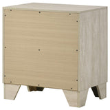 Trenton 2-drawer Nightstand Bedside Table Rustic Cream - 225062