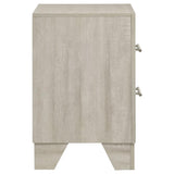 Trenton 2-drawer Nightstand Bedside Table Rustic Cream - 225062