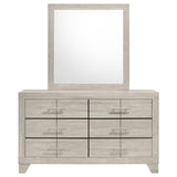 Trenton 6-drawer Bedroom Dresser With Mirror Rustic Cream - 225063M