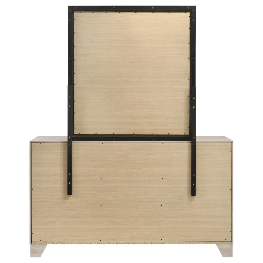 Trenton 6-drawer Bedroom Dresser With Mirror Rustic Cream - 225063M