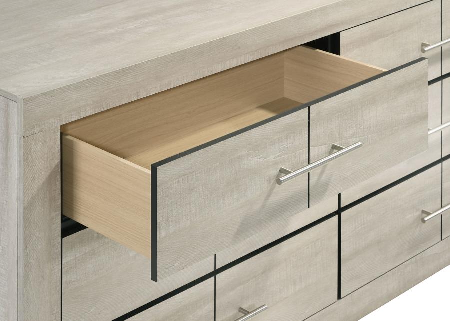 Trenton 6-drawer Bedroom Dresser Rustic Cream - 225063