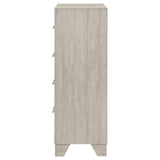 Trenton 4-drawer Bedroom Chest of Drawers Rustic Cream - 225065