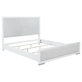 Gracemont 57-inch Eastern King Panel Bed Grey and White - 225071KE