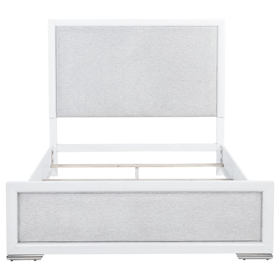 Gracemont 57-inch Queen Panel Bed Grey and White - 225071Q
