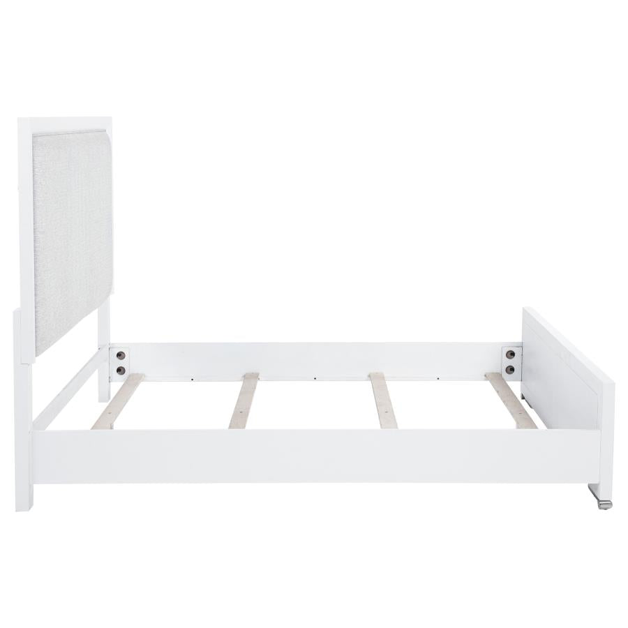 Gracemont 57-inch Queen Panel Bed Grey and White - 225071Q