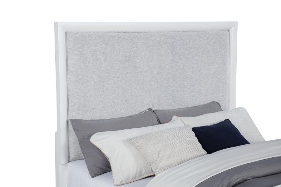 Gracemont 57-inch Queen Panel Bed Grey and White - 225071Q