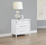 Gracemont 3-drawer Bedroom Nightstand Bedside Table White - 225072