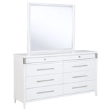Gracemont 8-drawer Bedroom Dresser with Mirror White - 225073M