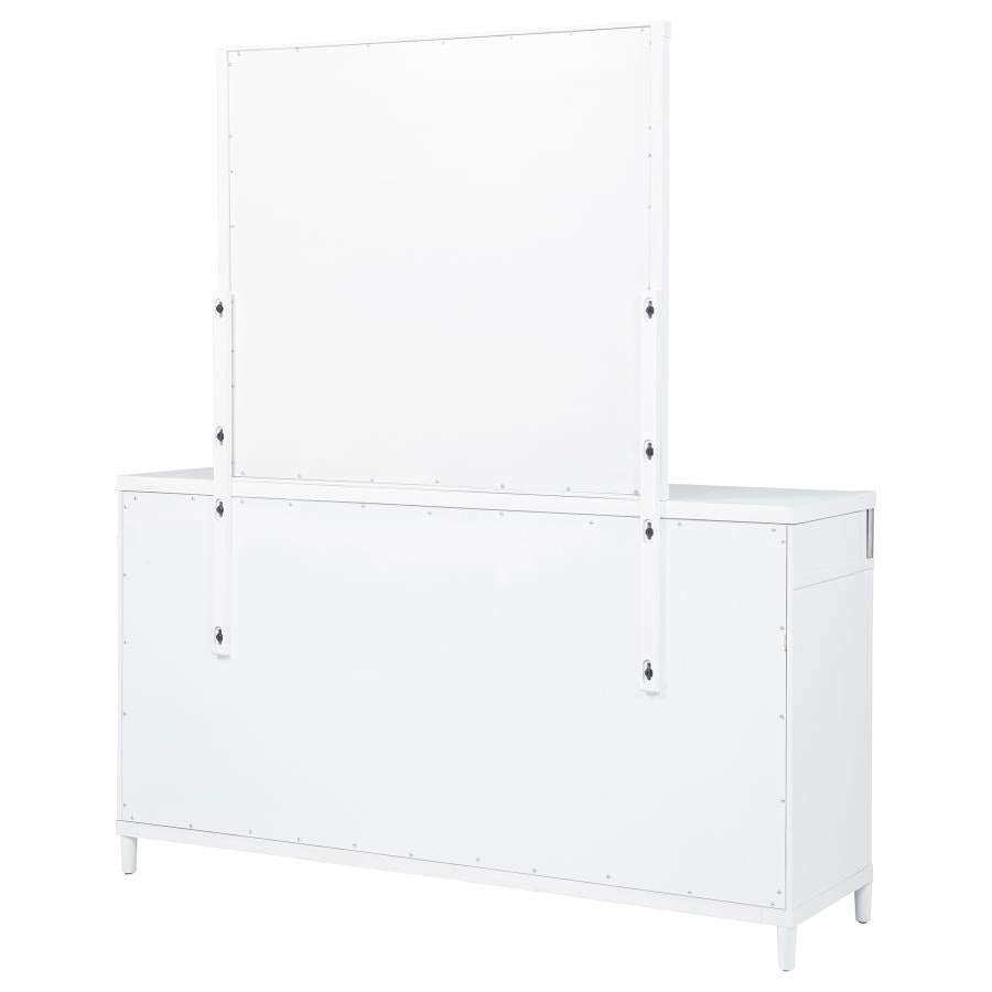 Gracemont 8-drawer Bedroom Dresser with Mirror White - 225073M