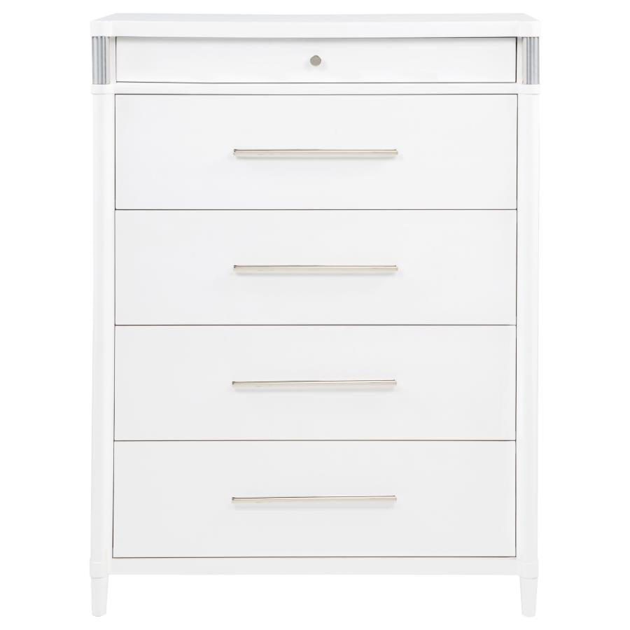 Gracemont 5-drawer Bedroom Chest of Drawers White - 225075