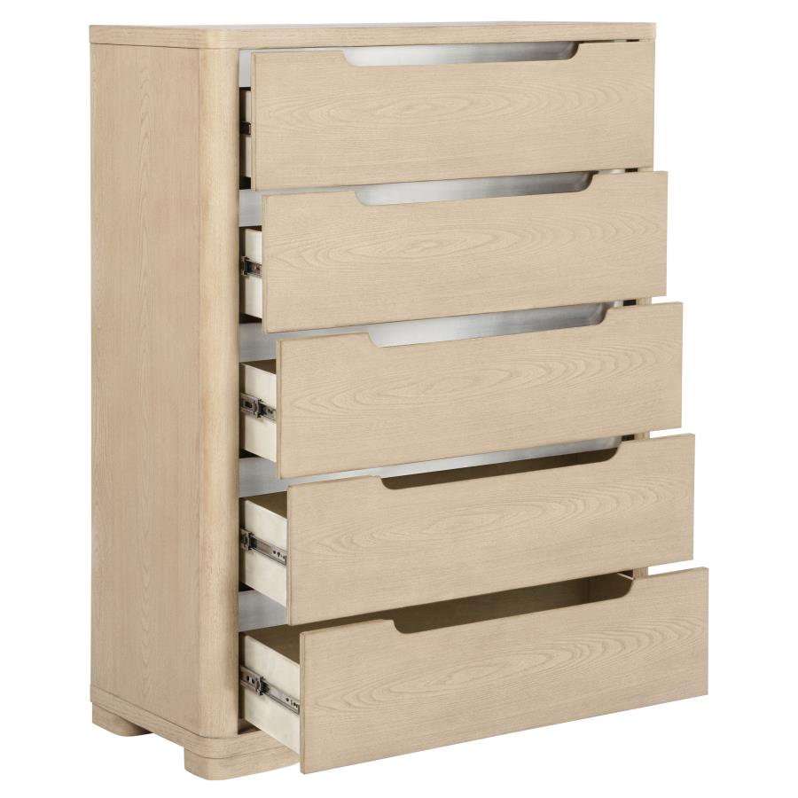 Ladera 5-drawer Bedroom Chest of Drawers Light Elm - 225085