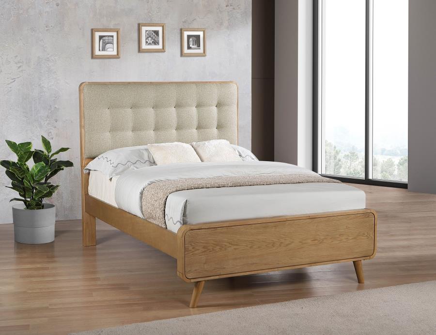 Robyn Wood Full Platform Bed Light Ash - 225091F