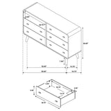 Robyn 5-piece Eastern King Bedroom Set Light Ash - 225091KE-S5