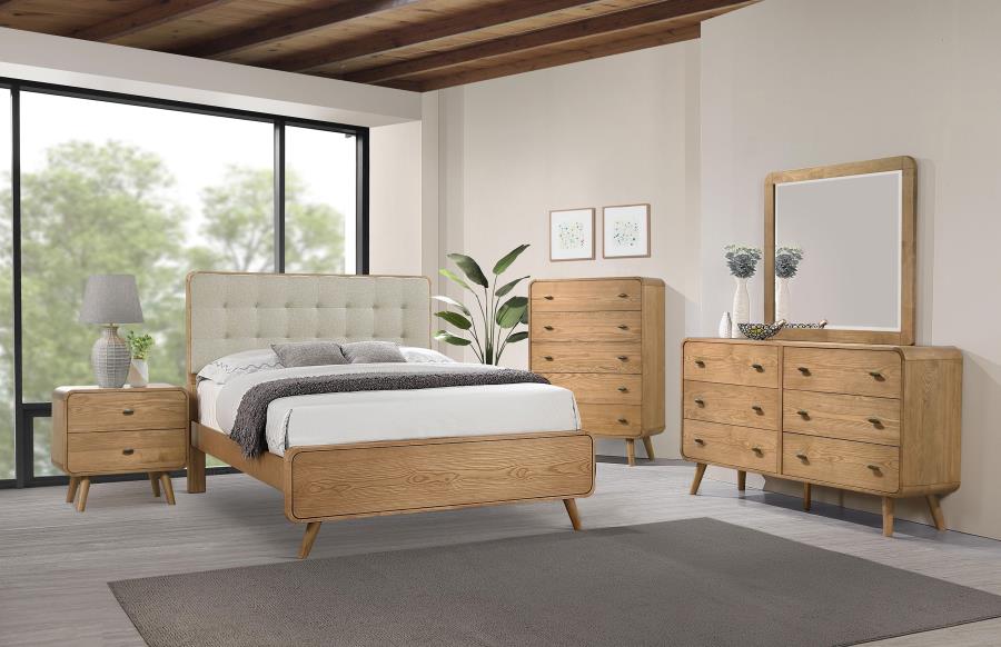 Robyn 5-piece California King Bedroom Set Light Ash - 225091KW-S5