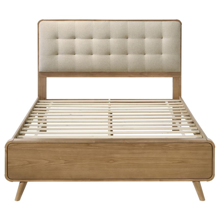 Robyn Wood California King Platform Bed Light Ash - 225091KW