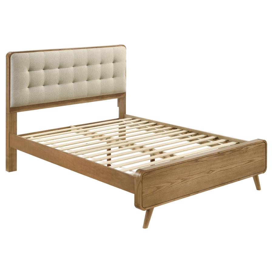 Robyn Wood Queen Platform Bed Light Ash - 225091Q