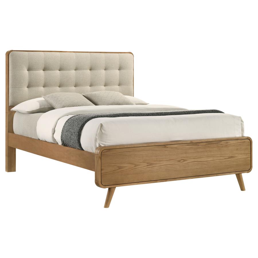 Robyn Wood Queen Platform Bed Light Ash - 225091Q