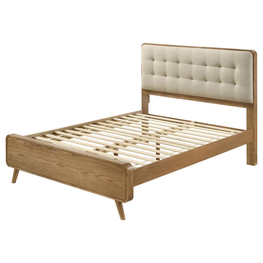 Robyn Wood Queen Platform Bed Light Ash - 225091Q