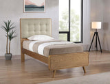 Robyn Wood Twin Platform Bed Light Ash - 225091T