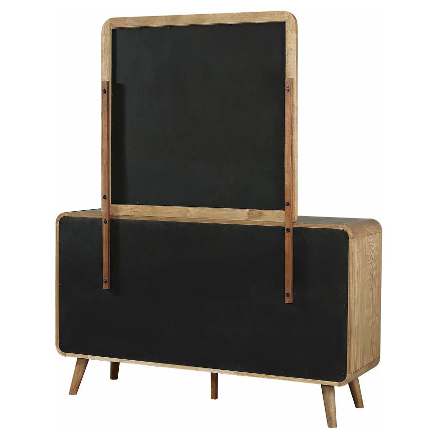 Robyn 6-drawer Bedroom Dresser and Mirror Light Ash - 225093M