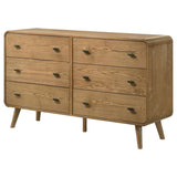 Robyn 6-drawer Bedroom Dresser Light Ash - 225093