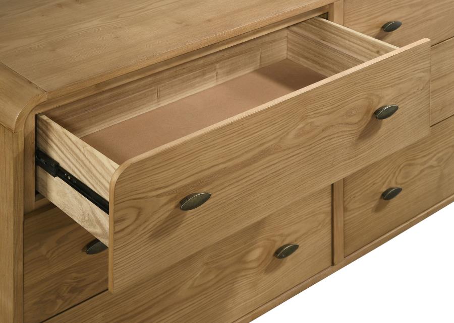 Robyn 6-drawer Bedroom Dresser Light Ash - 225093