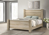 Oakglen 55-inch Eastern King Panel Bed Weathered Oak - 225101KE
