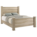 Oakglen 55-inch Eastern King Panel Bed Weathered Oak - 225101KE