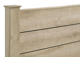 Oakglen 55-inch Eastern King Panel Bed Weathered Oak - 225101KE