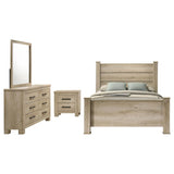Oakglen 4-piece Queen Bedroom Set Weathered Oak - 225101Q-S4