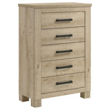 Oakglen 5-piece Queen Bedroom Set Weathered Oak - 225101Q-S5