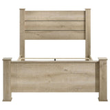 Oakglen 55-inch Queen Panel Bed Weathered Oak - 225101Q
