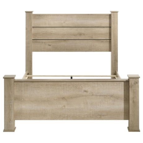 Oakglen 55-inch Queen Panel Bed Weathered Oak - 225101Q