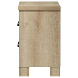 Oakglen 2-drawer Nightstand Bedside Table Weathered Oak - 225102