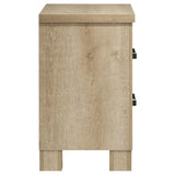 Oakglen 2-drawer Nightstand Bedside Table Weathered Oak - 225102