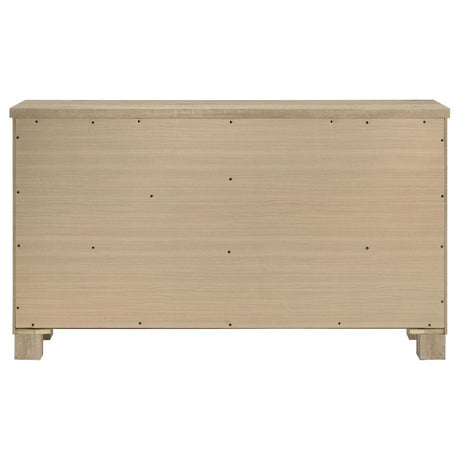 Oakglen 6-drawer Bedroom Dresser Weathered Oak - 225103